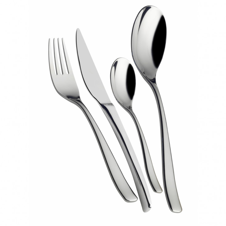 Posate per la tavola set 24pz in acciaio inox lucido linea "Amalfi"
