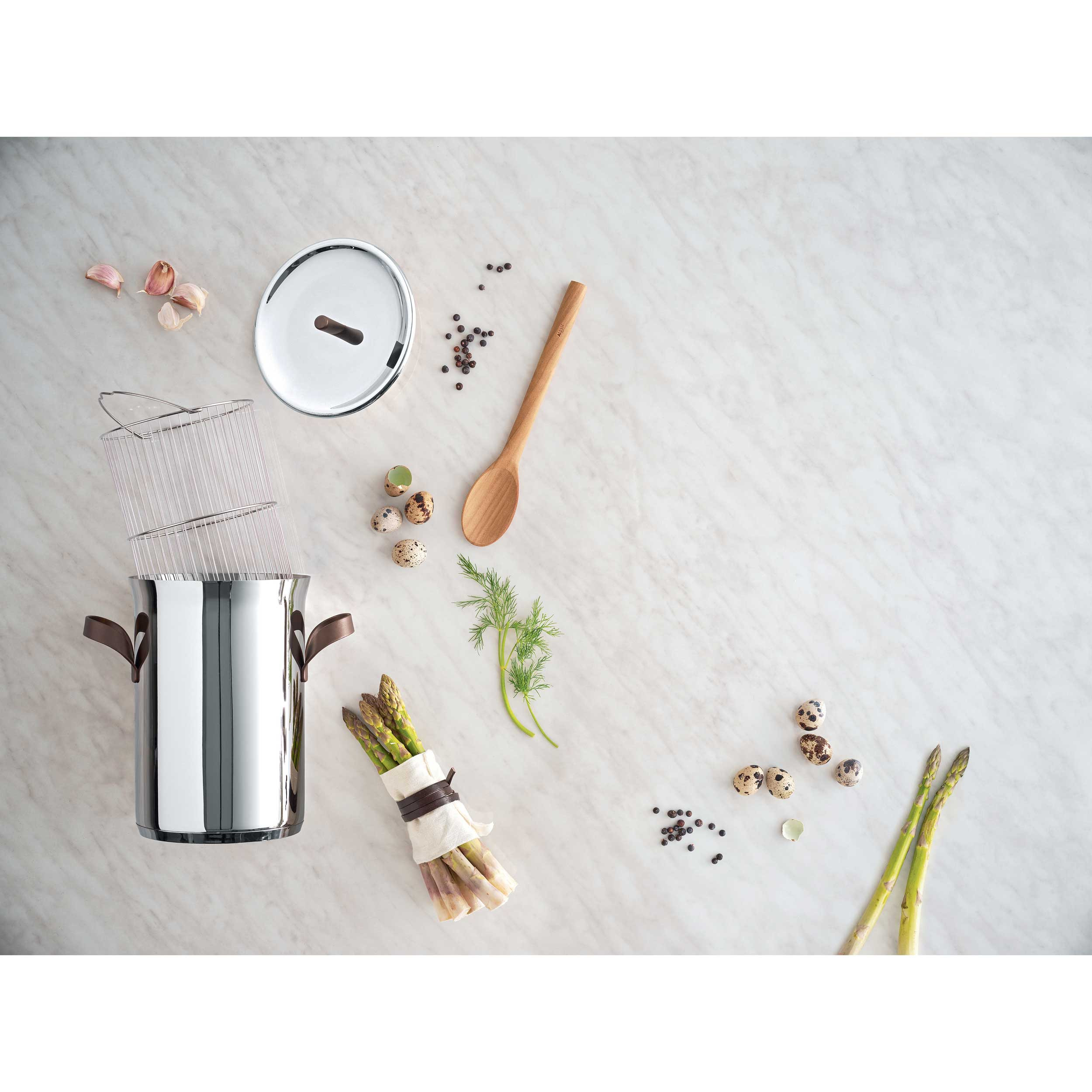 Pentola Conica TOMGAST 24cm - Acciaio Inox 18/10 Con Fondo Triplo Per Induzione