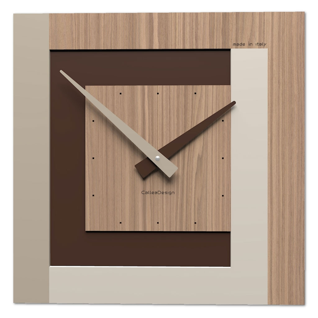 Nedis CLWA001WDH40 Orologio Da Parete In Legno Con Scritta HOME – Design Rustico Colorato, Movimento Al Quarzo