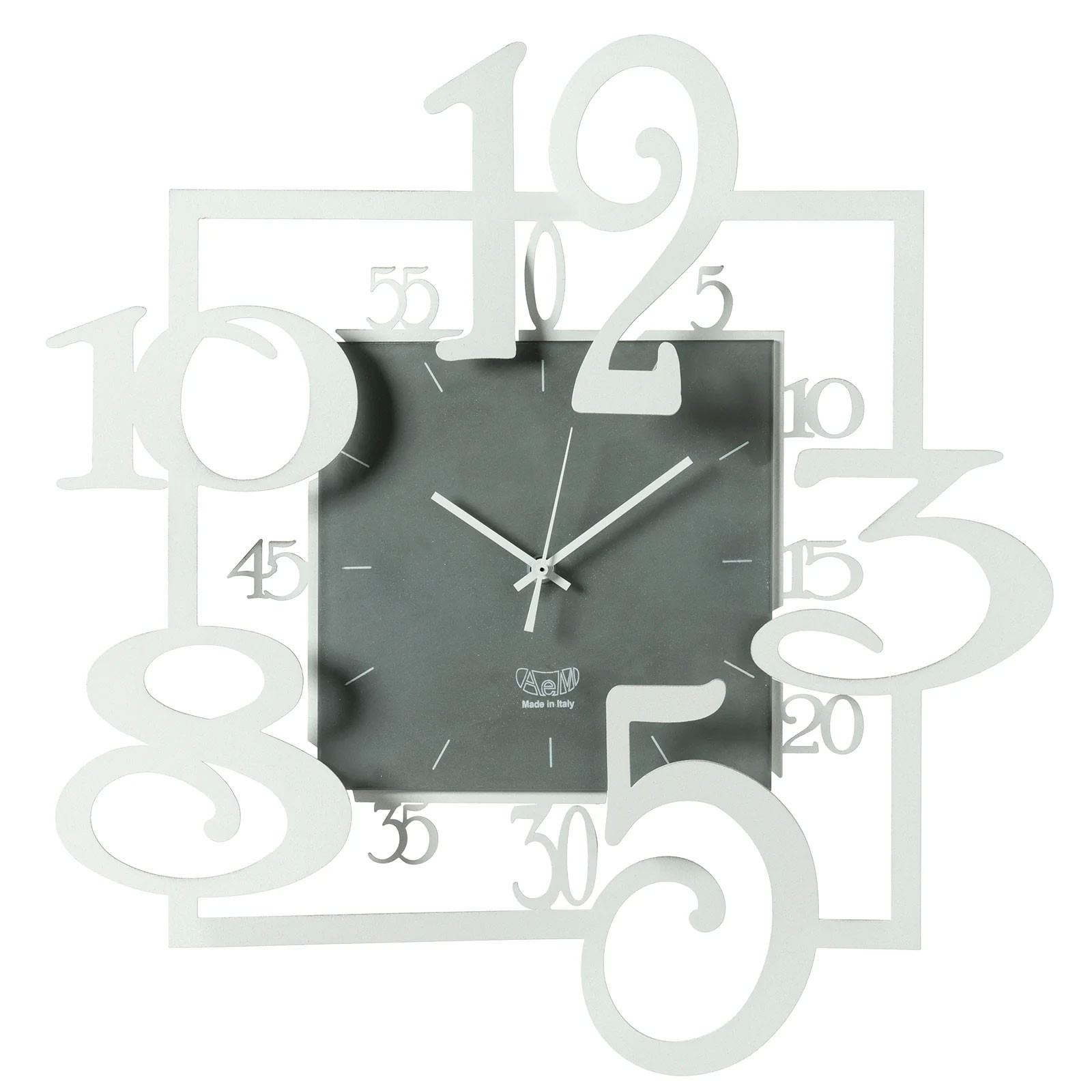 Orologio da parete decorativo da 12 pollici numeri arabi Silent Sweep Wall Clock per camera da letto minimalista semplice design Persiano numeri da parete orologio da parete Home Decor Orologi