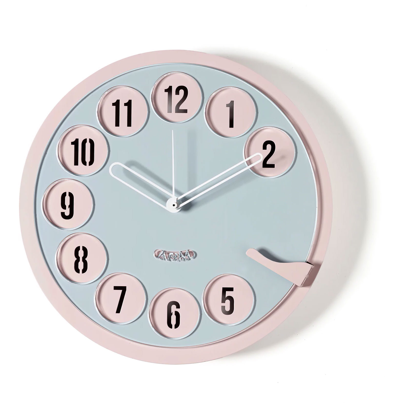 HAITANG 80CM Grande orologio da parete rotondo in stile vintage in metallo silenzioso senza tick alimentato a batteria orologio con numeri romani soggiorno arredamento camera da letto - 31 inches