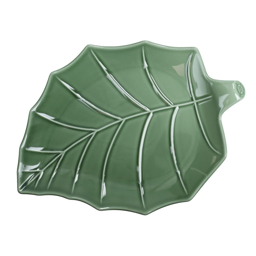 BRANDANI Vassoio Rettangolare Limoni In Porcellana - 33x24,5 Cm, Decoro Mediterraneo, Adatto A Microonde E Lavastoviglie