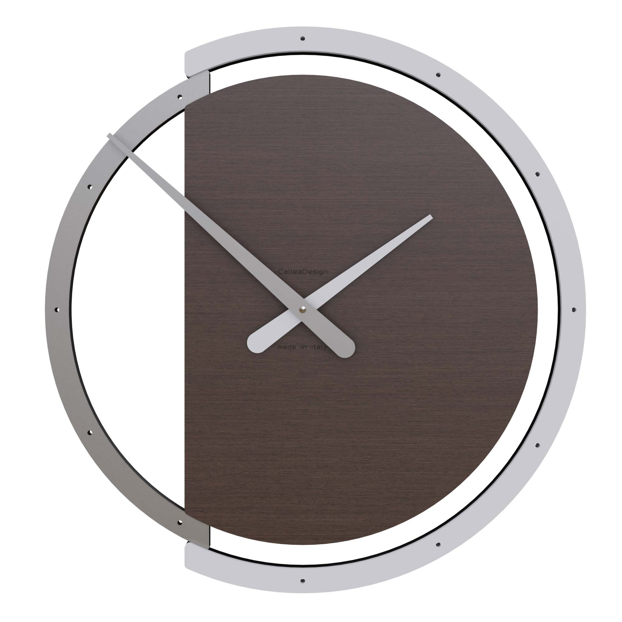 CalleaDesign Orologio da parete con quadrante rotondo il legno dal design moderno ed elegante Karl