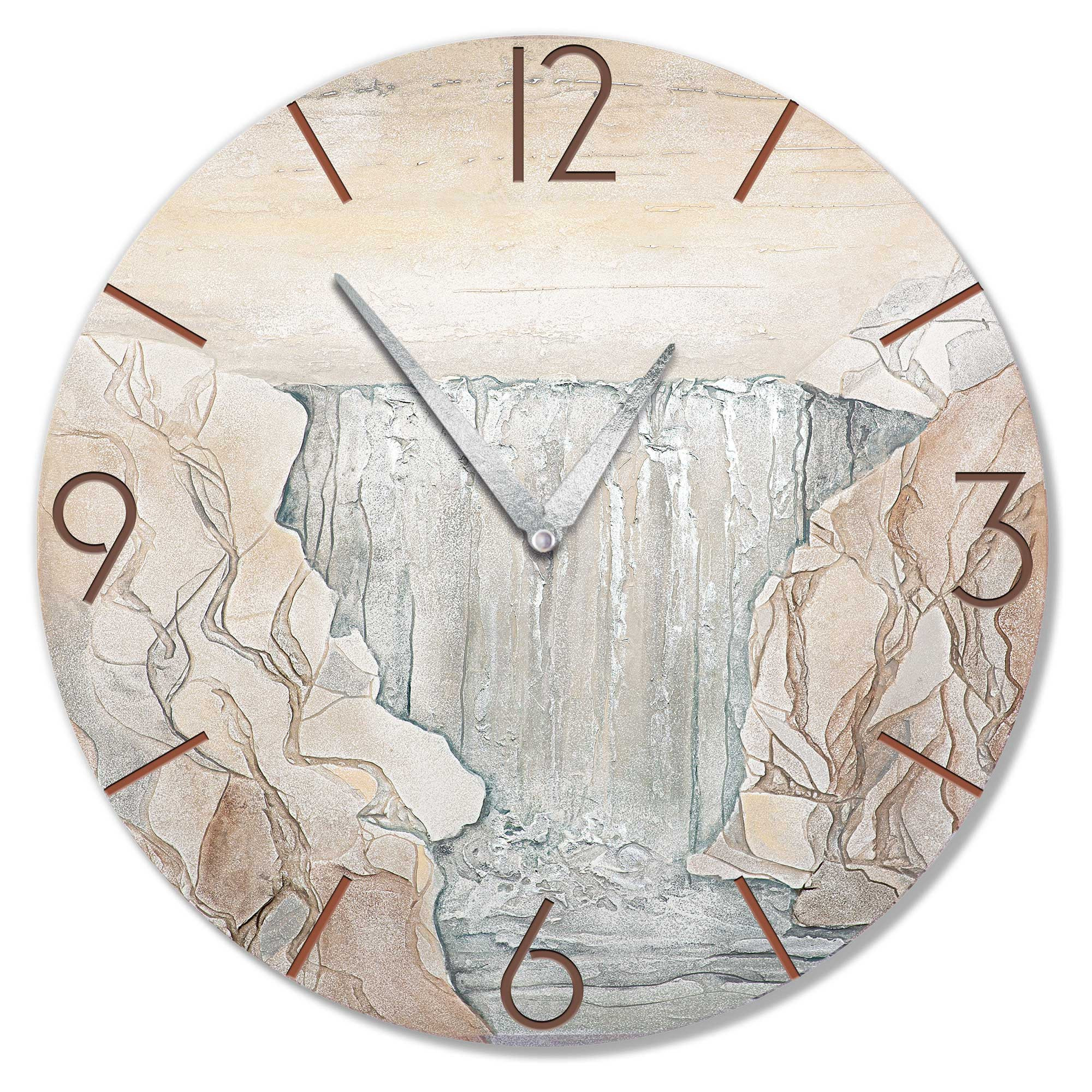 Orologio da parete personalizzato in legno di ulivo e resina: arte epossidica fatta a mano - Italia
