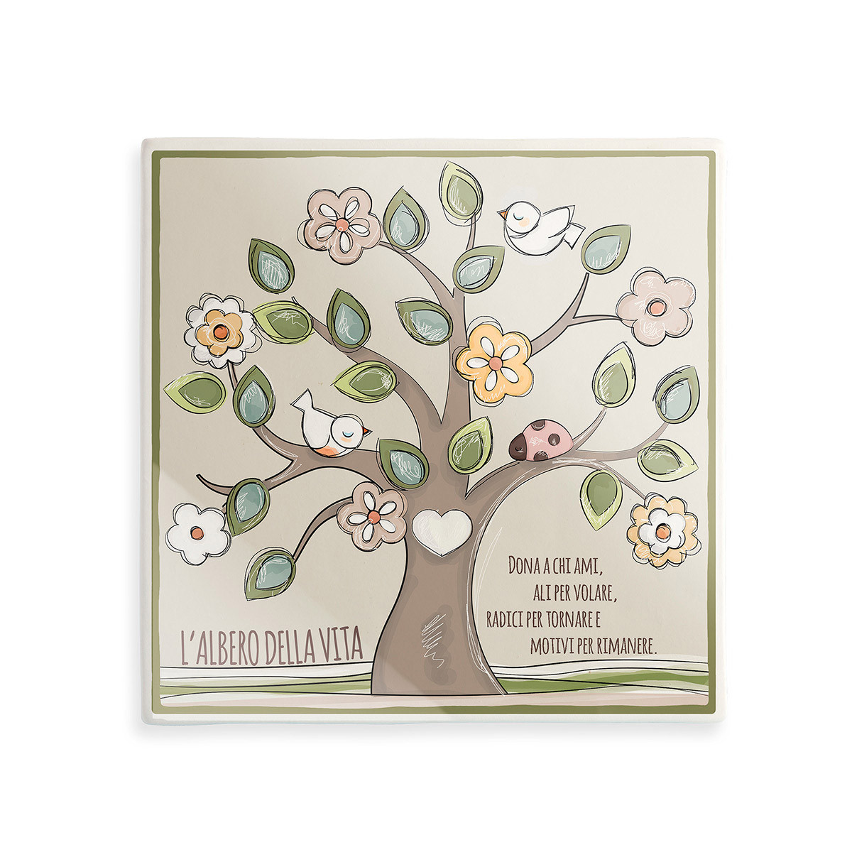 Bomboniera In Cristallo Con Albero Della Vita Rosa: Icona Per Matrimonio, Battesimo, Comunione (4.5x4.5 Cm) - Made In Italy