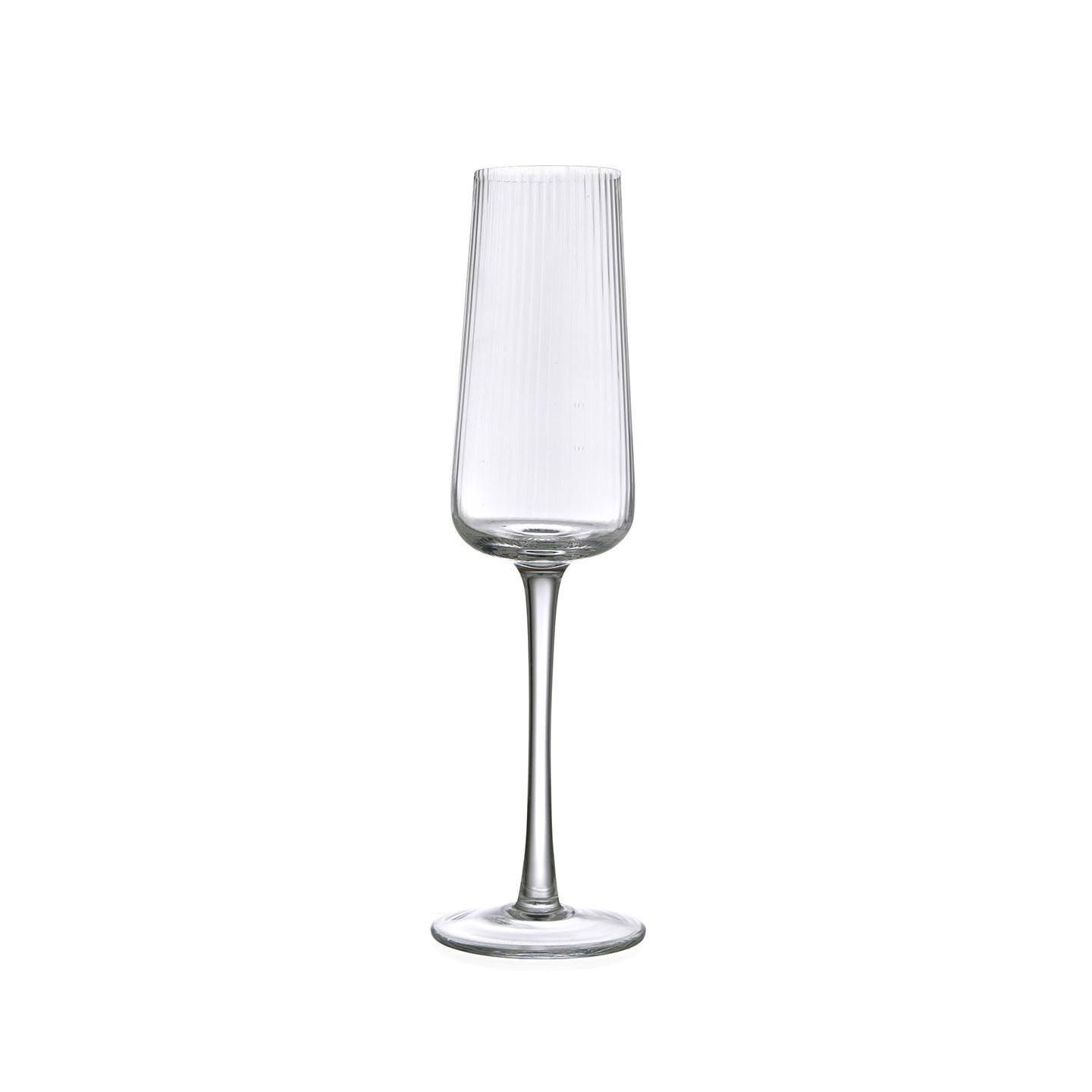 Evviva Set 6 pezzi calici flute in vetro per spumante