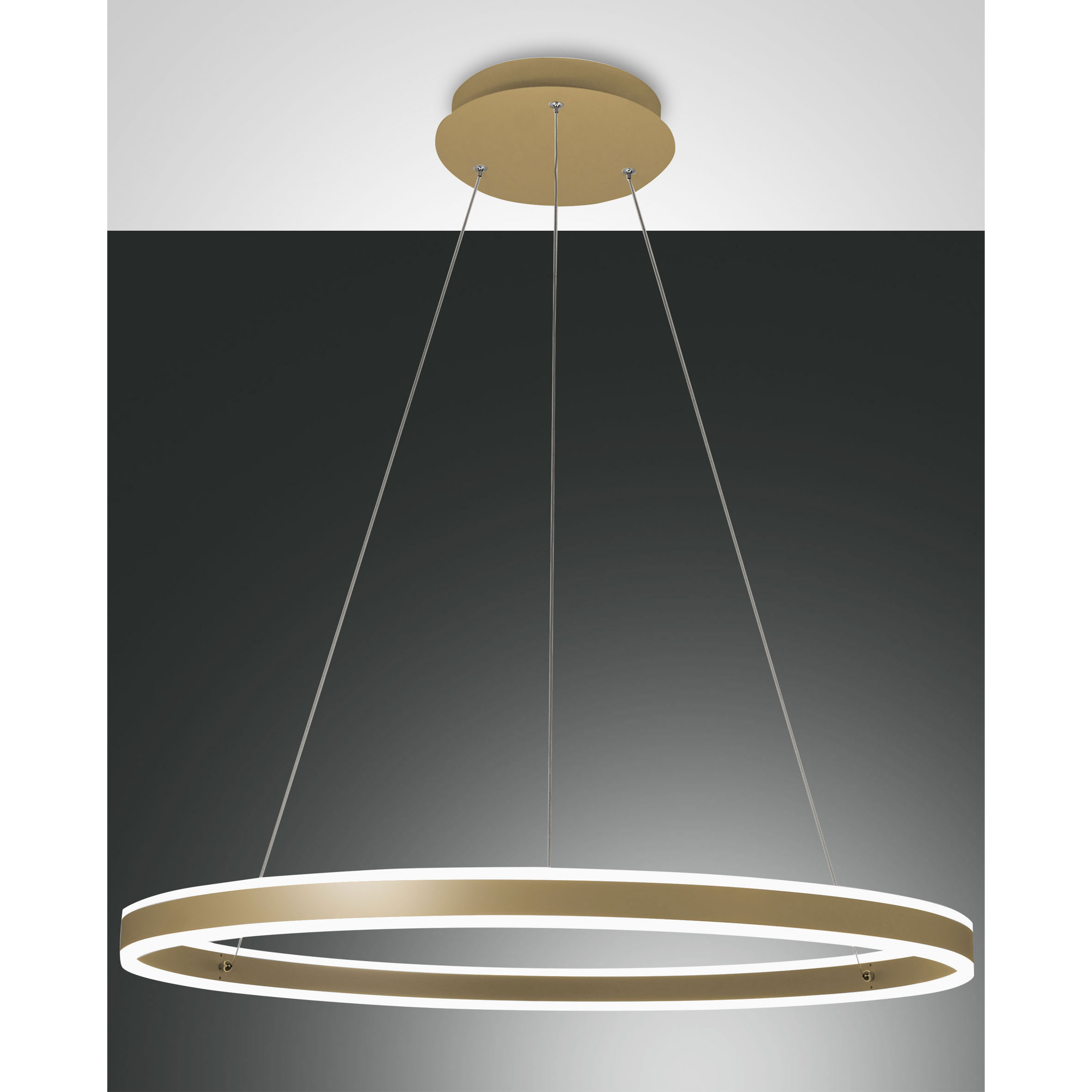 Lampada A Sospensione Per Cameretta Con 2 Portalampade E27 - Paralume In Cotone 38cm, Prodotta In UE