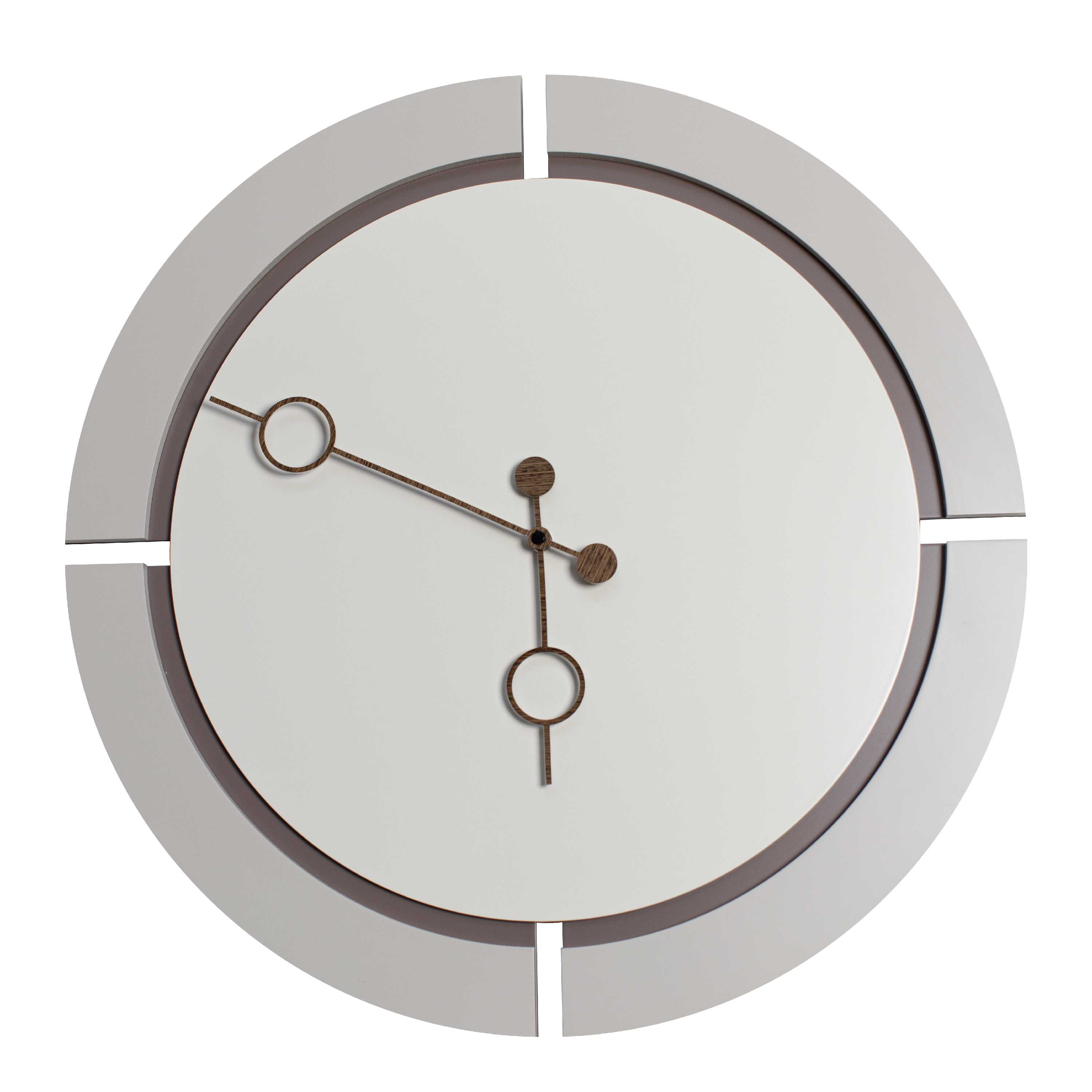 Kit Movimento Orologio Da Parete Silenzioso Con Lancette In Legno - Meccanismo Al Quarzo Per Spessore Pannello 8-10 Mm - Riparazione E Fai Da Te