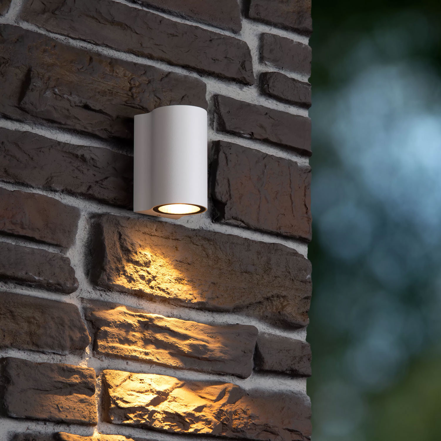Applique LED Da Parete Per Esterno Quadrata Corten – IP65, GU10 8W 620 Lumen 3000K, Alluminio E Vetro - 2