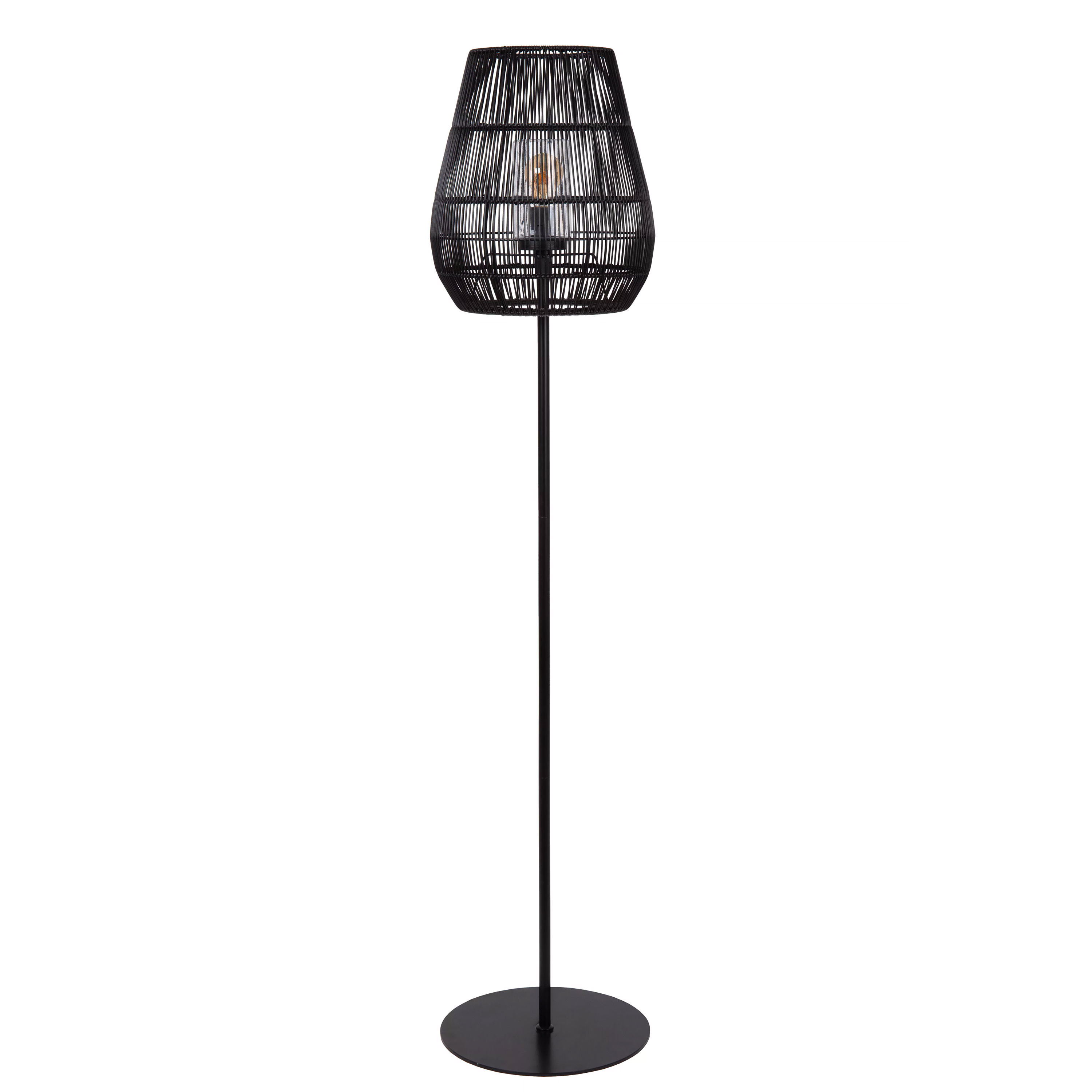 Lucande Piantana LED Dimmerabile Moderna - Metallo Nero, Altezza 150 Cm, 5 LED 3.6W Inclusi, Per Soggiorno E Camera Da Letto