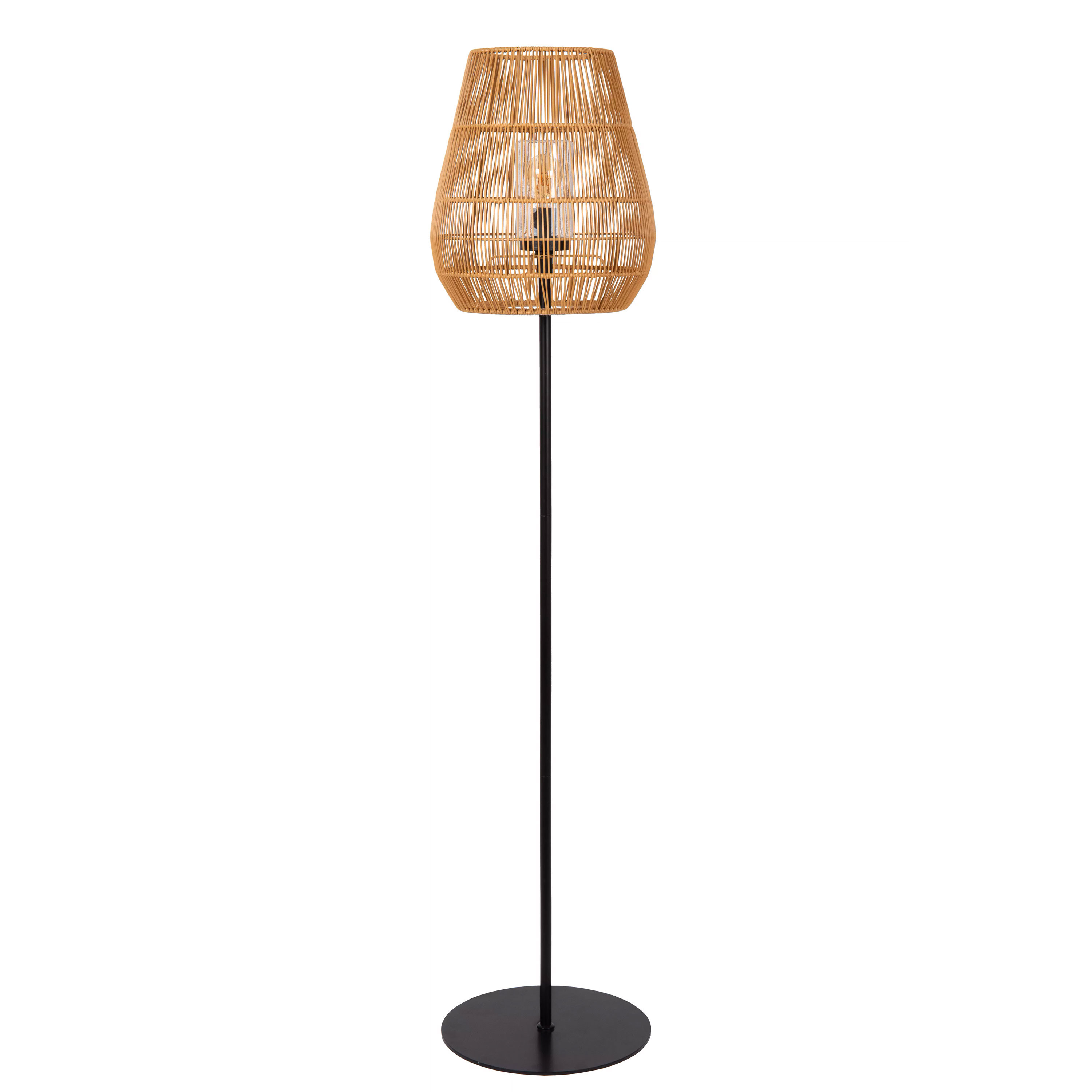 Lampada Da Giardino Ribadeo In Stile Vintage - Palo Da Esterno In Alluminio Nero/Oro Con Paralume In Vetro, Altezza 110 Cm, IP44, Attacco E27