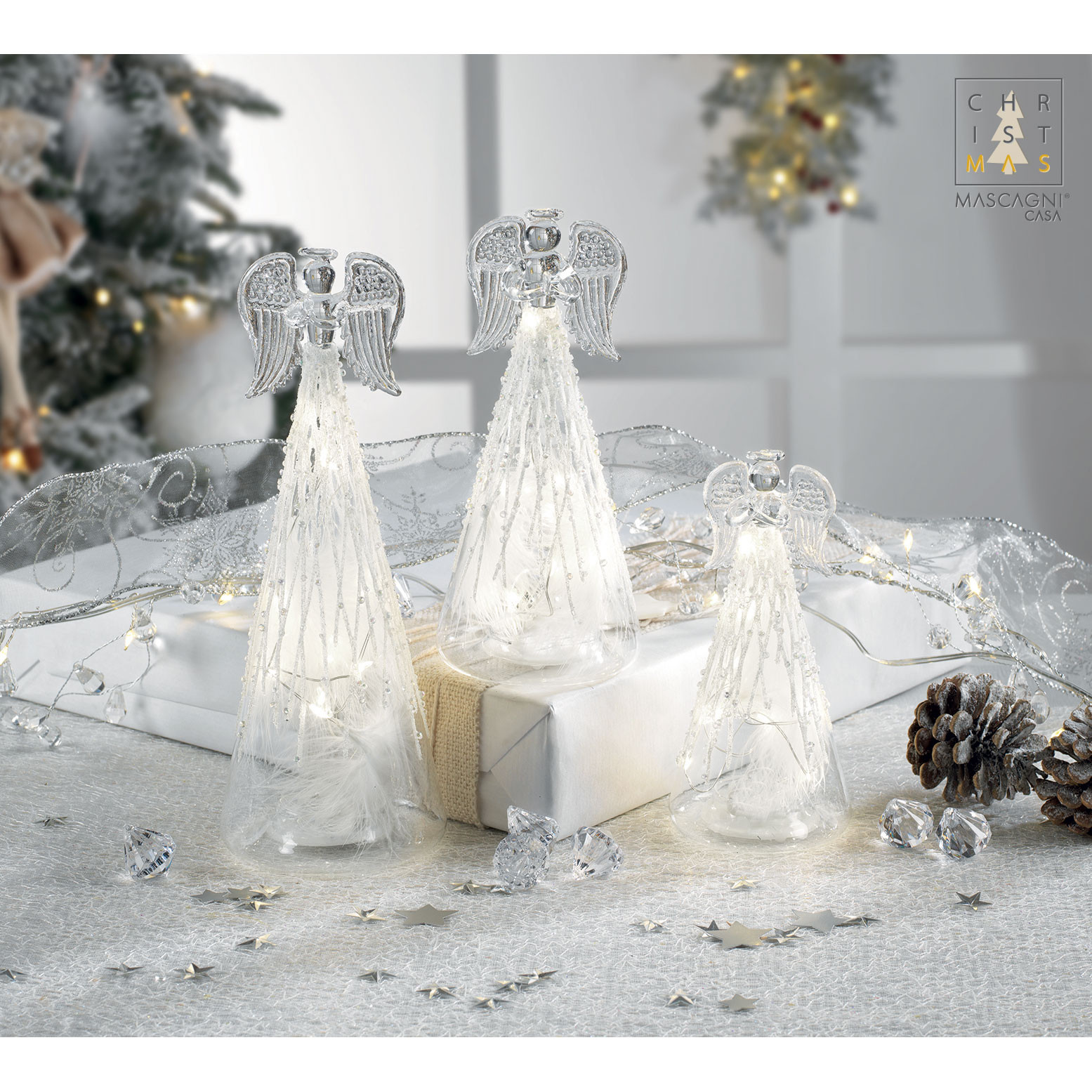 Natività decorazione natalizia pino stilizzato h.13cm | vendita online su