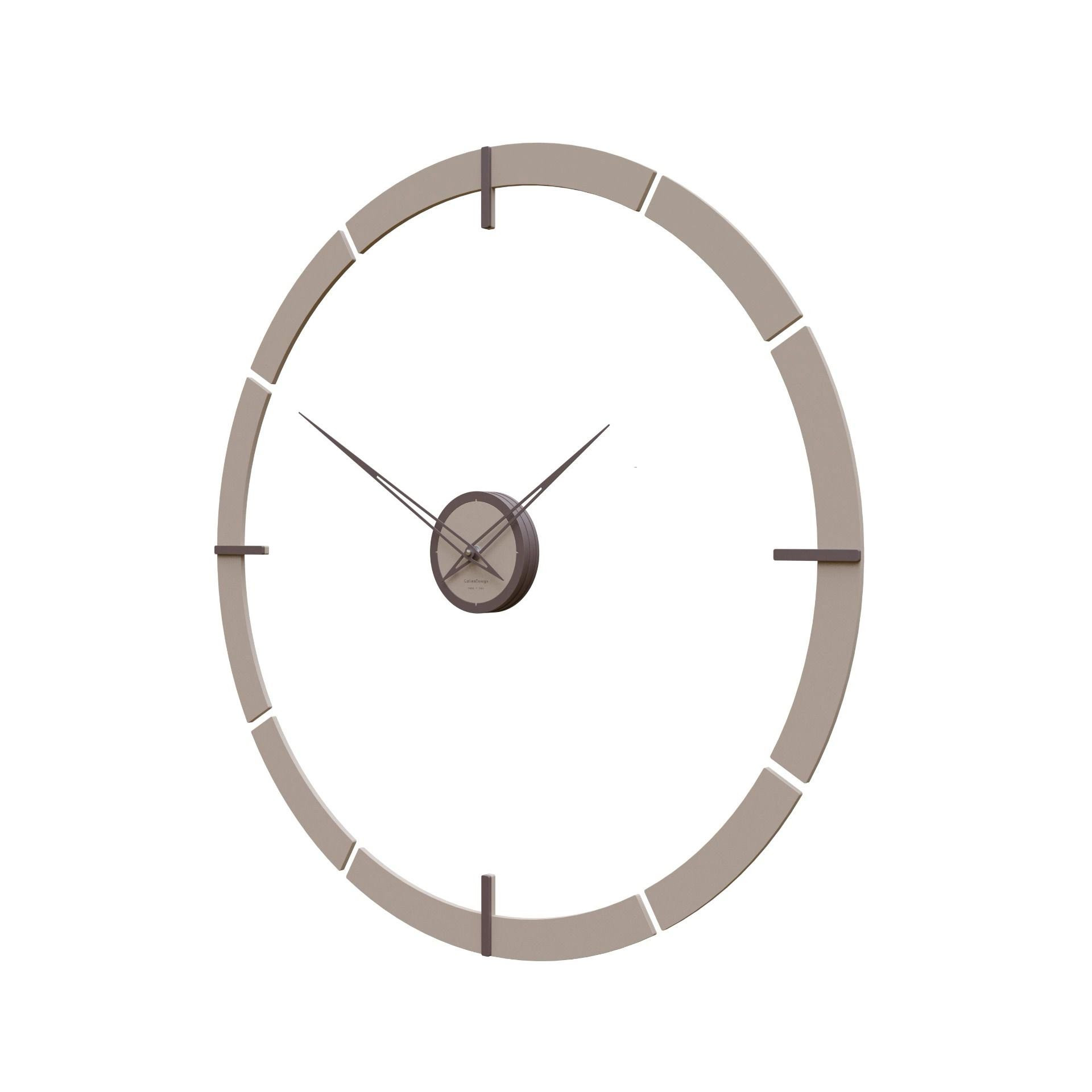 Orologio Da Parete CalleaDesign Sirio 38 Cm - Alluminio E Grigio Quarzo - Made In Italy - 4