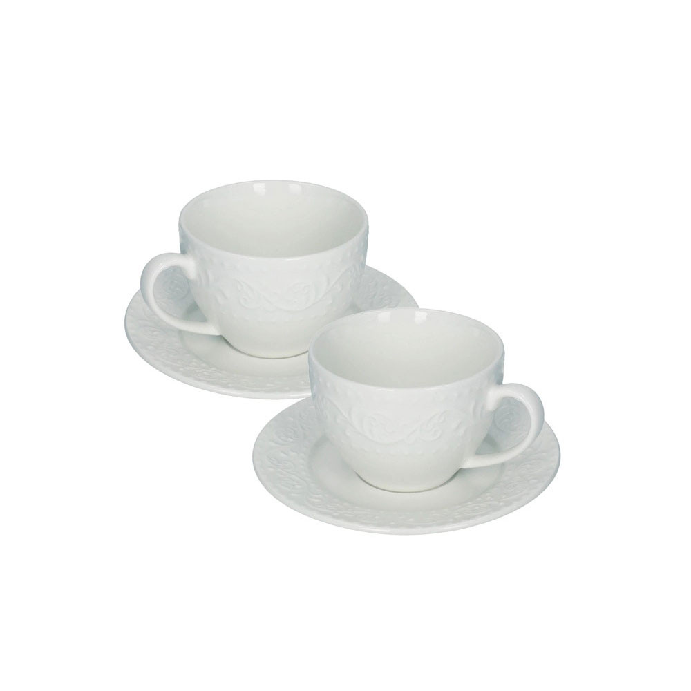 Brandani 53580 Set 2 Tazzine Da Caffe Riccioli Di Fata In Porcellana cm