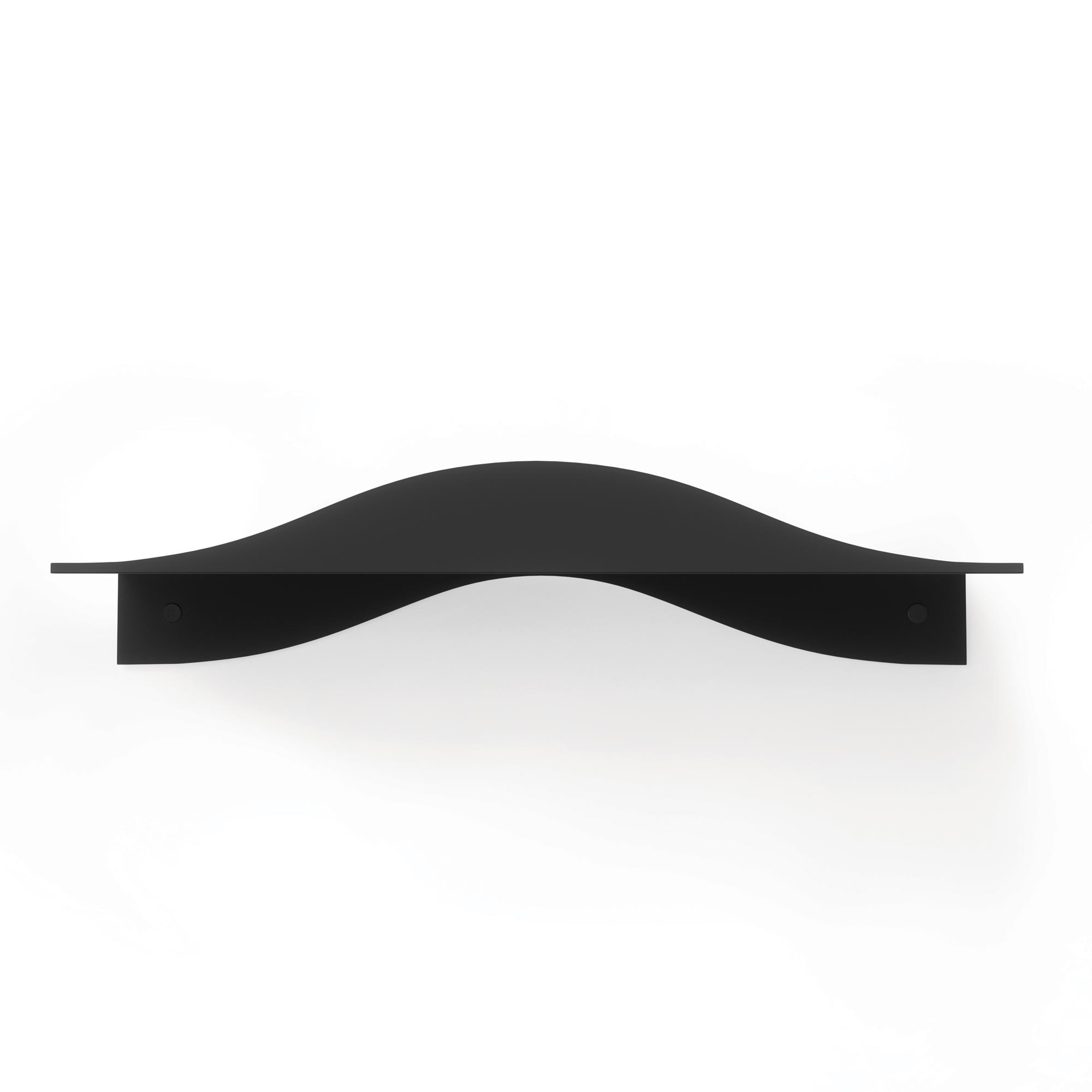 Heimlove Set Di 2 Mensole Galleggianti Da Parete, 91,4x25,4 Cm, Nero, Per Bagno E Soggiorno