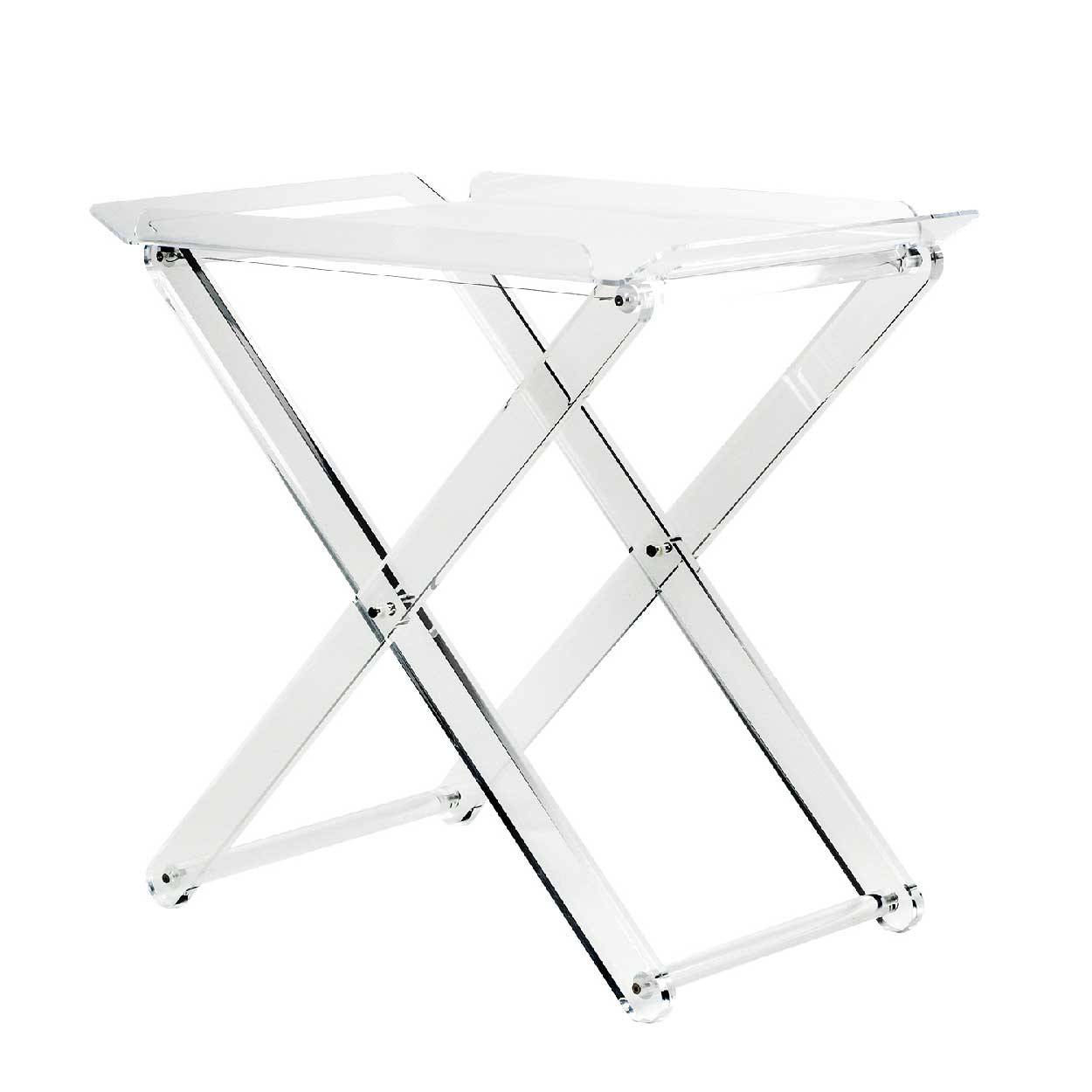 Gancio Da Tavolo Portatile Pieghevole In Plastica Con Cristalli Strass – Colore Rosso - 4