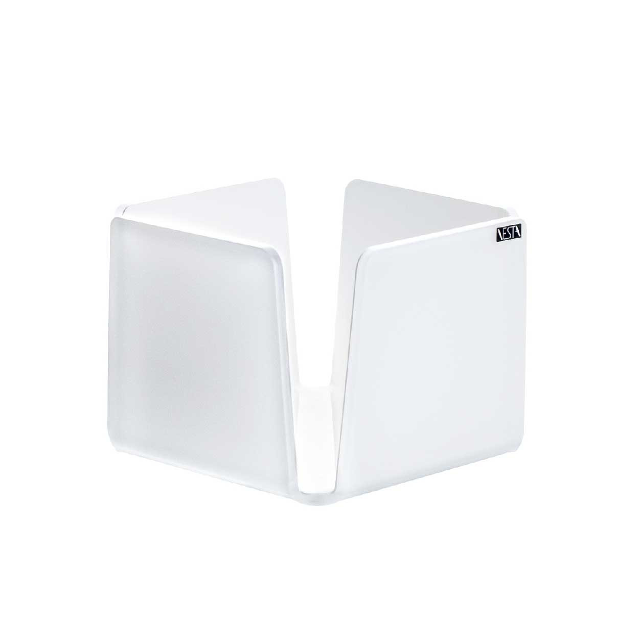 Set Di 2 Portatovaglioli In Metallo Boltze Ria – Design Country Bianco, Dimensioni 14 E 18 Cm