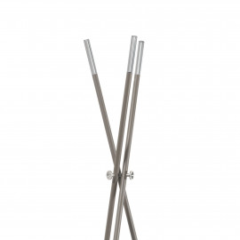  Pezzani - Stilo - Appendiabiti da terra in stile moderno struttura in acciaio verniciato sabbiato - Colore: Grigio Tortora - SKU: 0/304#TS 