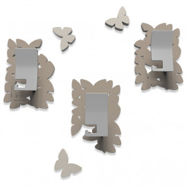  CalleaDesign - Isola delle Farfalle - Appendiabiti da Parete - Colore: Tortora - SKU: 50-13-4-13 