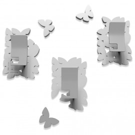  CalleaDesign - Isola delle Farfalle - Appendiabiti da Parete - Colore: Bianco - SKU: 50-13-4-1 