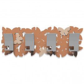  CalleaDesign - Farfalla - Appendiabiti da parete moderno lineare - Colore: Abbronzato - SKU: 50-13-3-23 