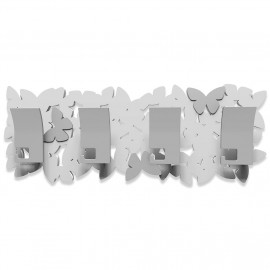  CalleaDesign - Farfalla - Appendiabiti da parete moderno lineare - Colore: Bianco - SKU: 50-13-3-1 