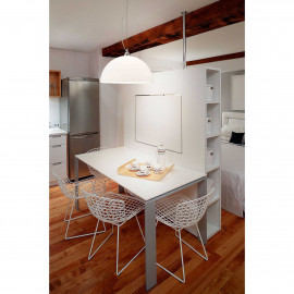  Fabas Luce - Nice - Sospensione piccola moderna con struttura in metallo e paralume in vetro - 1 Lampadina E27 60W - IP20 - SKU: 2908-44 