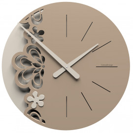  CalleaDesign - Merletto - Orologio da parete grande - Colore: Caffelatte - SKU: 56-10-2-14 