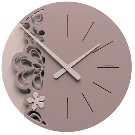  CalleaDesign - Merletto - Orologio da parete grande - Colore: Grigio Prugna - SKU: 56-10-2-34 