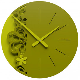  CalleaDesign - Merletto - Orologio da parete grande - Colore: Verde Oliva - SKU: 56-10-2-54 