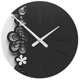  CalleaDesign - Merletto - Orologio da parete grande - Colore: Nero - SKU: 56-10-2-5 
