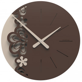  CalleaDesign - Merletto - Orologio da parete grande - Colore: Cioccolato - SKU: 56-10-2-69 