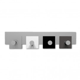  CalleaDesign - CoatRack - Attaccapanni a parete moderno in legno - Colore: Nero - SKU: 58-13-1-5 