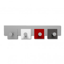 CalleaDesign - CoatRack - Attaccapanni a parete moderno in legno - Colore: Rubino - SKU: 58-13-1-65 