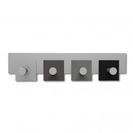  CalleaDesign - CoatRack - Attaccapanni a parete moderno in legno - Colore: Grigio - SKU: 58-13-1-84 