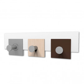  CalleaDesign - CoatRack - Attaccapanni da parete piccolo in legno per ingresso - Colore: Rovere Decapè - SKU: 58-13-2-81 