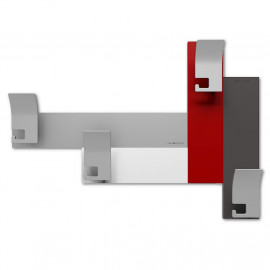  CalleaDesign - CoatRack - Attaccapanni da parete moderno per ingresso - Colore: Rubino - SKU: 58-13-3-65 