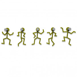  CalleaDesign - Omini - Appendiabiti da Parete - Colore: Verde Oliva - SKU: 13-002-54 