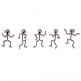  CalleaDesign - Omini - Appendiabiti da Parete - Colore: Grigio Prugna - SKU: 13-002-34 