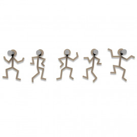  CalleaDesign - Omini - Appendiabiti da Parete - Colore: Caffelatte - SKU: 13-002-14 