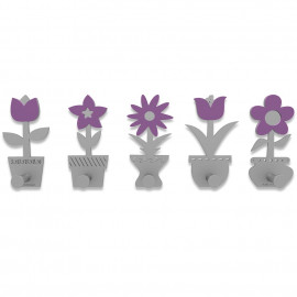  CalleaDesign - Fiorello - Appendiabiti da Parete - Colore: Viola - SKU: 13-003-73 