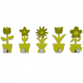  CalleaDesign - Fiorello - Appendiabiti da Parete - Colore: Verde Cedro - SKU: 13-003-51 