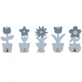  CalleaDesign - Fiorello - Appendiabiti da Parete - Colore: Azzurro Polvere - SKU: 13-003-41 