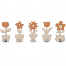  CalleaDesign - Fiorello - Appendiabiti da Parete - Colore: Sabbia Rosata - SKU: 13-003-21 