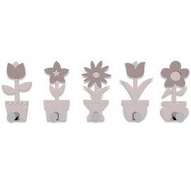  CalleaDesign - Fiorello - Appendiabiti da Parete - Colore: Rosa Conchiglia - SKU: 13-003-31 