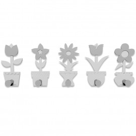  CalleaDesign - Fiorello - Appendiabiti da Parete - Colore: Bianco - SKU: 13-003-1 