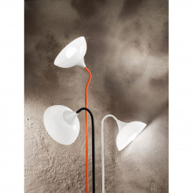  Perenz - Swan - Piantana moderna in metallo verniciato con stelo flessibile rivestito in gomma - 1 Lampadina E27 60W - IP20 - SKU: 6260 