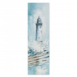  Agave - Quadro marino dipinto a mano con acrilici su tela Leandro 30x100 - SKU: AG160294 
