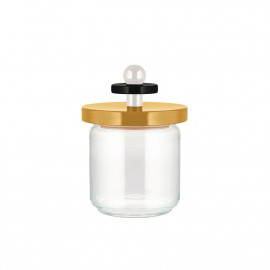 Alessi - Values Collection - Barattolo in vetro con coperchio in legno - Colore: Giallo - SKU: ES16/75-1 