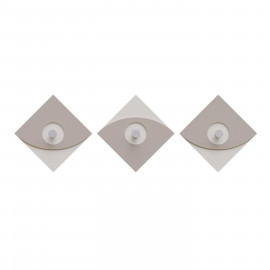  CalleaDesign - Eleonora - Appendiabiti da parete moderno in legno con 3 pomelli - Colore: Tortora - SKU: 13-026-13 